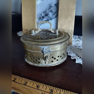 Vintage brass cricket box